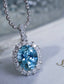 14K GOLD 2.38 CTW NATURAL AQUAMARINE & DIAMOND PENDANT( WITHOUT CHAIN )