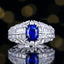 14K GOLD 3.26 CTW NATURAL SAPPHIRE & DIAMOND RING