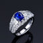 14K GOLD 3.26 CTW NATURAL SAPPHIRE & DIAMOND RING