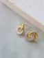 14K GOLD 0.6 CT NATURAL H DIAMOND EARRINGS