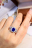 14K GOLD 3.72 CTW NATURAL SAPPHIRE & DIAMOND RING