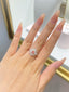 GIA CERTIFIED 14K GOLD 0.89 CTW NATURAL PINK DIAMOND & DIAMOND RING