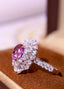 14K GOLD 3.29 CTW NATURAL SAPPHIRE & DIAMOND RING