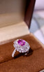 14K GOLD 3.29 CTW NATURAL SAPPHIRE & DIAMOND RING