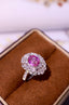 14K GOLD 3.29 CTW NATURAL SAPPHIRE & DIAMOND RING