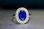 14K GOLD 3.44 CTW NATURAL SAPPHIRE & DIAMOND RING