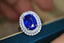 14K GOLD 3.44 CTW NATURAL SAPPHIRE & DIAMOND RING