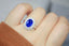 14K GOLD 3.44 CTW NATURAL SAPPHIRE & DIAMOND RING