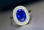 14K GOLD 3.44 CTW NATURAL SAPPHIRE & DIAMOND RING