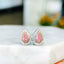 14K GOLD 0.39 CTW NATURAL PINK DIAMOND & DIAMOND EARRINGS