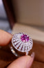 14K GOLD 2.59 CTW NATURAL SAPPHIRE & DIAMOND RING