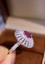 14K GOLD 2.59 CTW NATURAL SAPPHIRE & DIAMOND RING