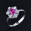 14K GOLD 0.69 CTW NATURAL PADPARADSCHA SAPPHIRE & DIAMOND RING