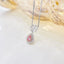 14K GOLD 0.45 CTW NATURAL PINK DIAMOND & DIAMOND NECKLACE