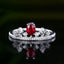 14K GOLD 0.54 CTW NATURAL RUBY & DIAMOND RING