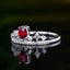 14K GOLD 0.54 CTW NATURAL RUBY & DIAMOND RING