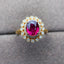 14K GOLD 1.2 CT NATURAL TOURMALINE & DIAMOND RING