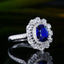 14K GOLD 2.25 CTW NATURAL SAPPHIRE & DIAMOND RING/PENDANT