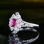 14K GOLD 0.44 CTW NATURAL RUBY & DIAMOND RING