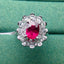 14K GOLD 3.96 CTW NATURAL TOURMALINE & SAPPHIRE RING