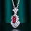 14K GOLD 0.74 CTW NATURAL RUBY & DIAMOND PENDANT