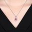 14K GOLD 0.74 CTW NATURAL RUBY & DIAMOND PENDANT