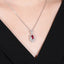 14K GOLD 0.74 CTW NATURAL RUBY & DIAMOND PENDANT