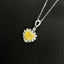 14K GOLD 0.74 CTW NATURAL YELLOW DIAMOND & DIAMOND NECKLACE