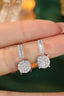 14K GOLD 0.76 CT NATURAL H DIAMOND EARRINGS