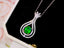 14K GOLD 1.58 CTW VIVID GREEN NATURAL EMERALD & DIAMOND PENDANT