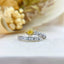 14K GOLD 0.39 CTW NATURAL YELLOW DIAMOND & DIAMOND RING