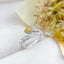 14K GOLD 0.39 CTW NATURAL YELLOW DIAMOND & DIAMOND RING