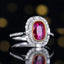 14K GOLD 1.49 CTW NATURAL RUBY & DIAMOND RING/PENDANT