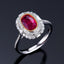 14K GOLD 1.49 CTW NATURAL RUBY & DIAMOND RING/PENDANT