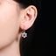 14K GOLD 0.96 CTW NATURAL RUBY & DIAMOND EARRINGS