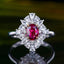 14K GOLD 1.05 CTW NATURAL RUBY & DIAMOND RING