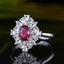 14K GOLD 1.05 CTW NATURAL RUBY & DIAMOND RING