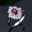 14K GOLD 1.05 CTW NATURAL RUBY & DIAMOND RING