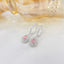 14K GOLD 0.62 CTW NATURAL PINK DIAMOND & DIAMOND EARRINGS