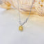 14K GOLD 0.44 CTW NATURAL YELLOW DIAMOND & DIAMOND NECKLACE