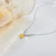 14K GOLD 0.44 CTW NATURAL YELLOW DIAMOND & DIAMOND NECKLACE