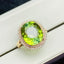 14K GOLD 5.99 CTW NATURAL TOURMALINE & DIAMOND RING