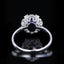 14K GOLD 0.70 CTW VIVID BLUE NATURAL SAPPHIRE & DIAMOND RING