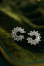 14K GOLD 1.18 CT NATURAL H DIAMOND EARRINGS