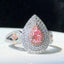 14K GOLD 0.79 CTW NATURAL PINK DIAMOND & DIAMOND RING