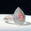 14K GOLD 0.79 CTW NATURAL PINK DIAMOND & DIAMOND RING