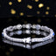 14K GOLD 4.36 CTW VIVID BLUE NATURAL SAPPHIRE & DIAMOND BRACELET