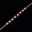 14K GOLD 6.25 CTW NATURAL RUBY & DIAMOND BRACELET