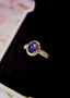 14K GOLD 2.60 CTW NATURAL STAR SAPPHIRE & DIAMOND RING