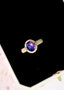 14K GOLD 2.60 CTW NATURAL STAR SAPPHIRE & DIAMOND RING